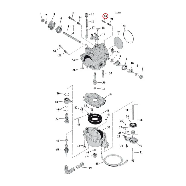 S&S-Schraubenpumpeneinstellung für Harley-Davidson S&S