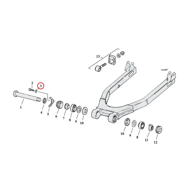 Unterlegscheibe, Schraube Nr. 10 Zink für Harley-Davidson S&S