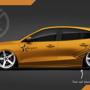 Star Performance Seiten Dekor Set Auto Styling Tuning