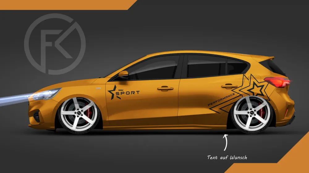 Star Performance Seiten Dekor Set Auto Styling Tuning