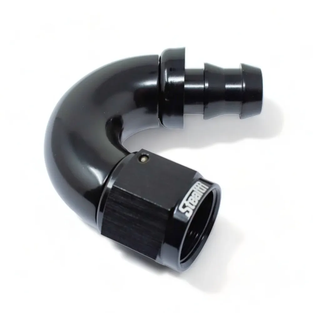 STEALTH PX-SERIES FF - 150 Grad Push-On Dash/ Fitting drehbar für Nitril/NBR (alle Größen / Aluminium) Stealth Performance