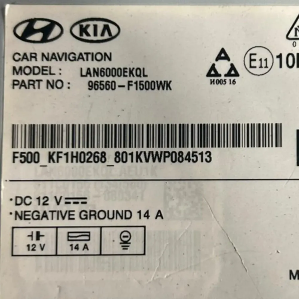 Stereo / Autoradio Kia Sportage QL Cod:96560-F1500WK (2016 > 2021)