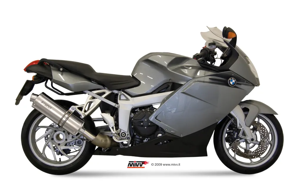 STORM OVAL Auspuff passend für BMW K 1200 R / S / GT 2005-2008