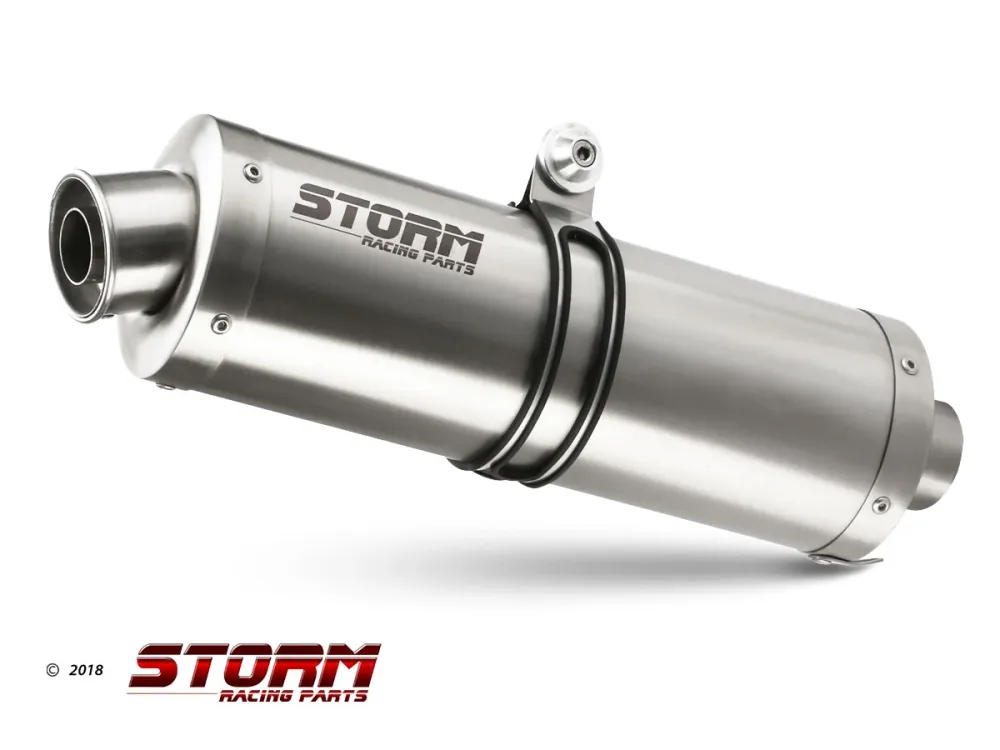 STORM OVAL Auspuff passend für BMW K 1200 R / S / GT 2005-2008