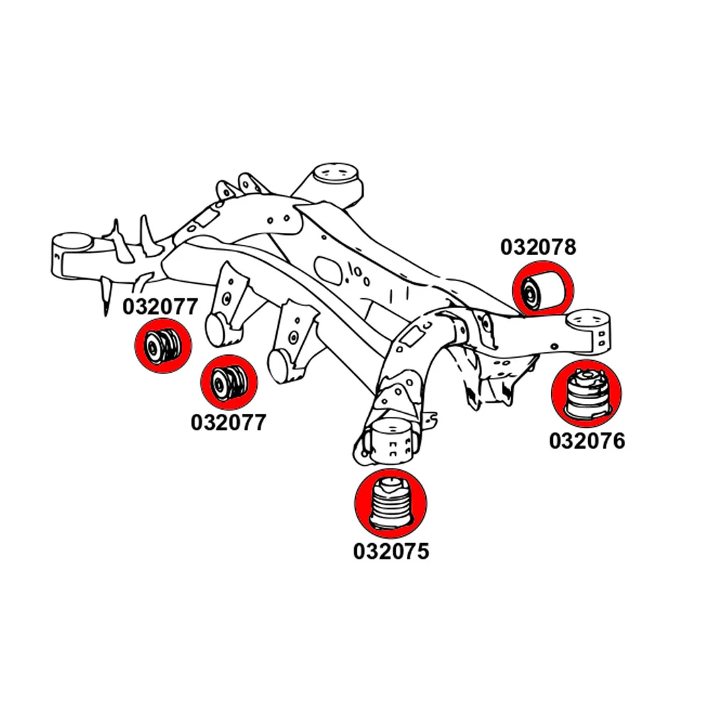 STRONGFLEX Hinterachsträger Buchsen Set passend für BMW Z4 G29 (PU)