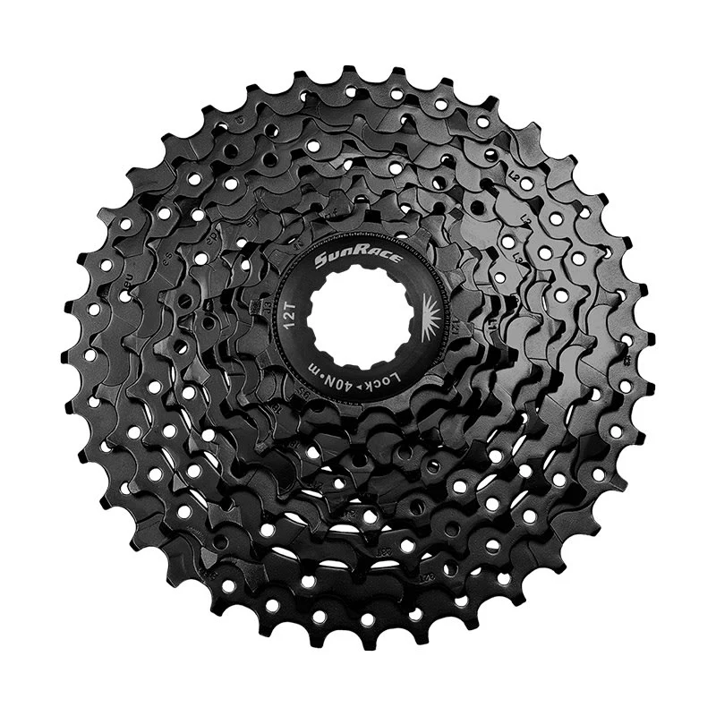 MTB-Kassette 9V x 11/36 Zähne aus Stahl Schwarz - Kompatibel mit Cues SUNRACE