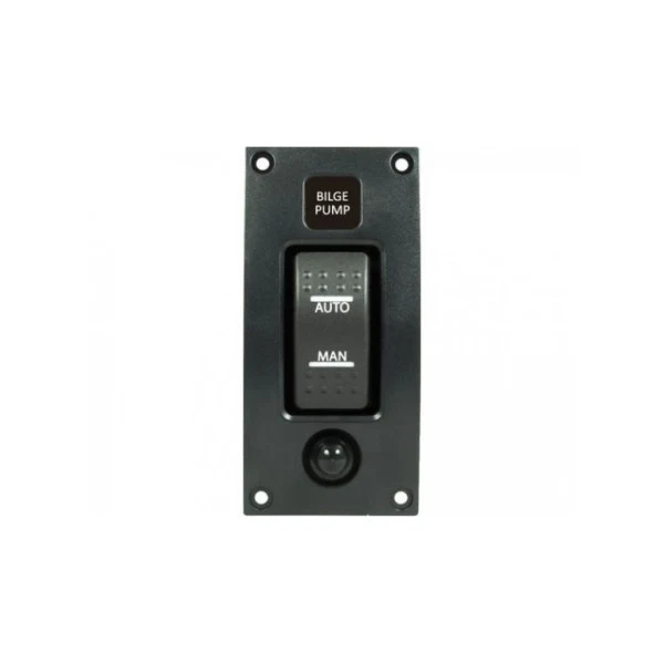 Talamex gebogener Bilpump-Schalter Panel Schwarz-Off-CAR 14576027