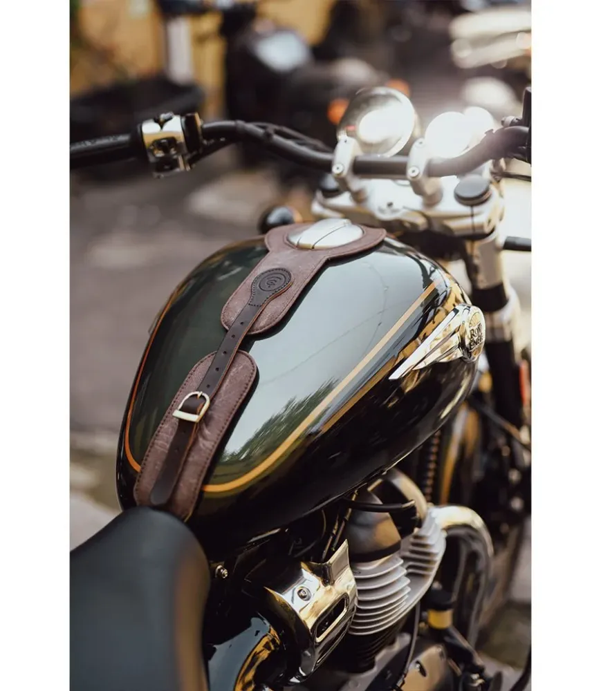 Tankabdeckung für Super Meteor 650 - Cafe Twin x Trip Machine - Braun