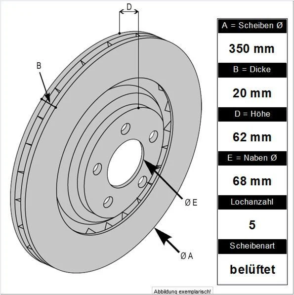 Tarox Bremsscheiben D95 Nissan 370Z Hinterachse