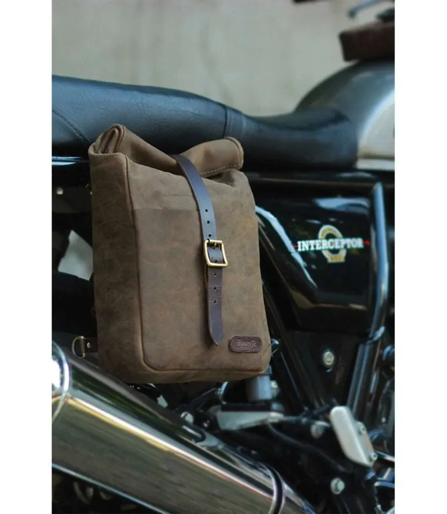 Tasche Moto Seitlich Vintage Braun - Trip Machine