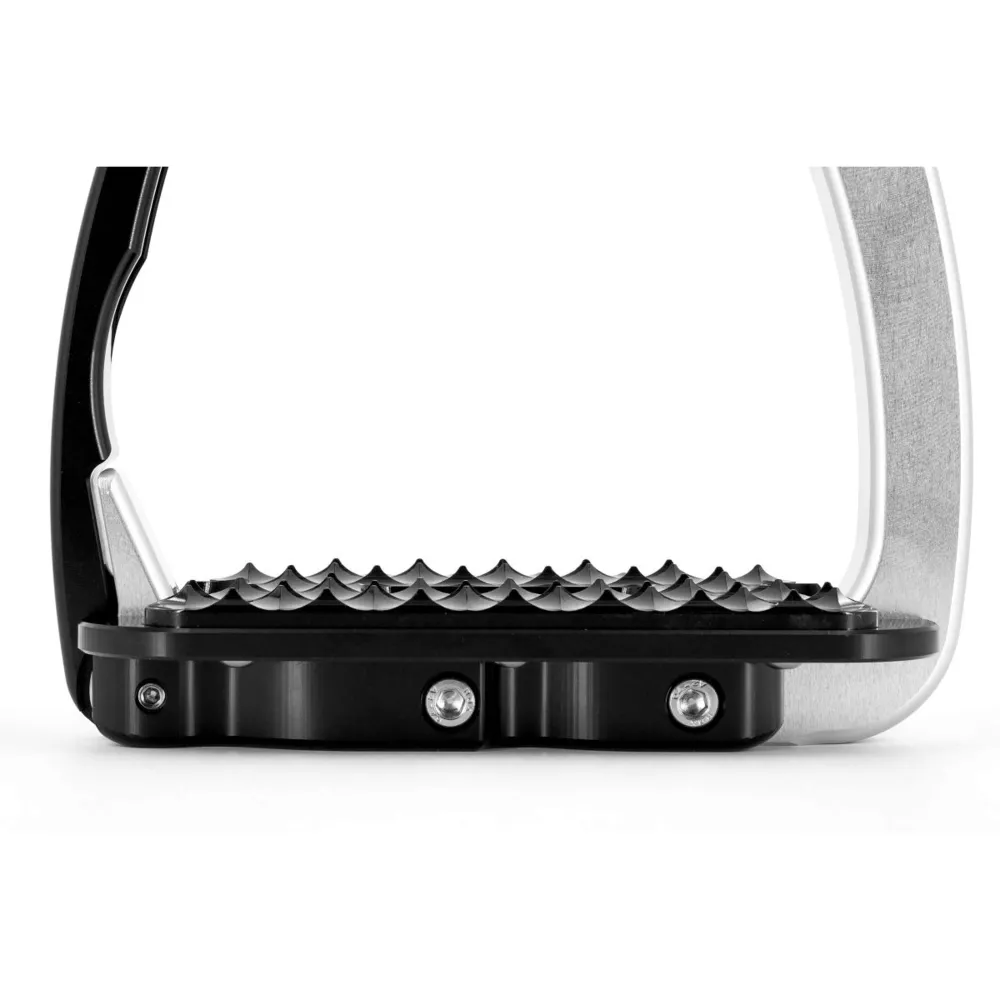 Tech Stirrups Steigbügel Venice Sloped EVO Silber/Rot