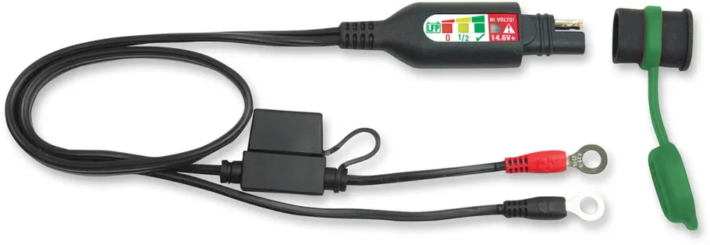 TECMATE BATTERIELADEGERÄT-ZUBEHÖR KABELAUGE MIT TESTLITHIUM