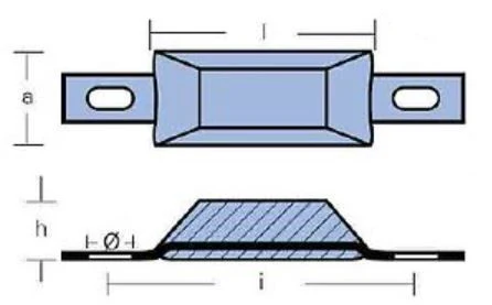 Tecnoseal, Aluminium-Anode 3,00 kg, 1140085