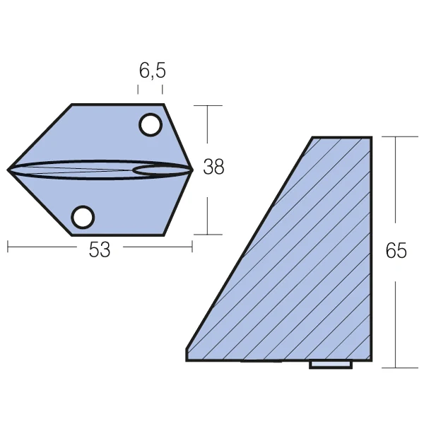Tecnoseal, Zinkanode für Yamaha 9.9 HP 4-Takt, 66M-45371-00