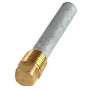 Tecnoseal, Zinkstab mit Messingstopfen für Wärmetauscher, 1/4" (kürzbar), 1141800
