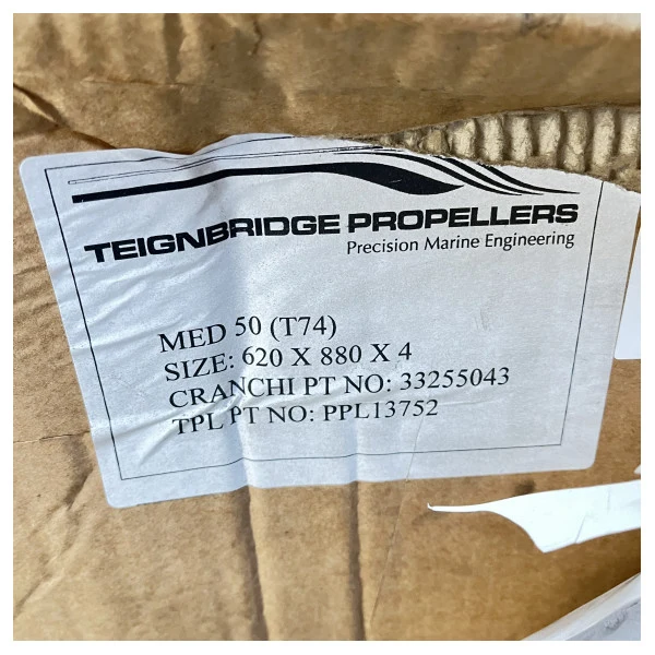 Teignbridge 4 -blade Nibralpropeller 620 x 880 l - 33255043