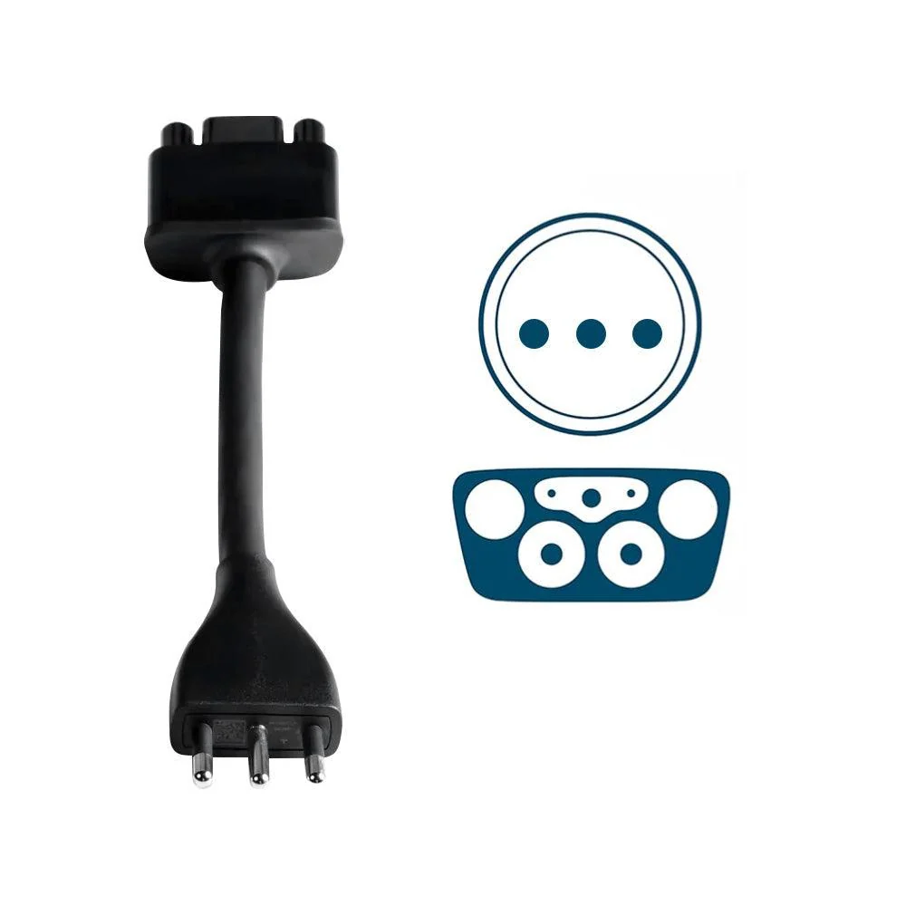 Tesla Mobiler Anschlussadapter für Italien Reisen mit Typ L Stecker
