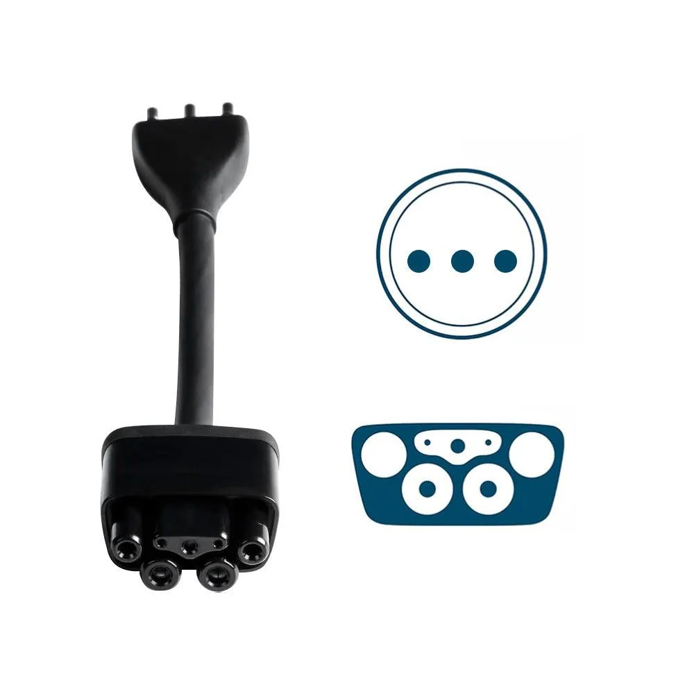Tesla Mobiler Anschlussadapter für Italien Reisen mit Typ L Stecker
