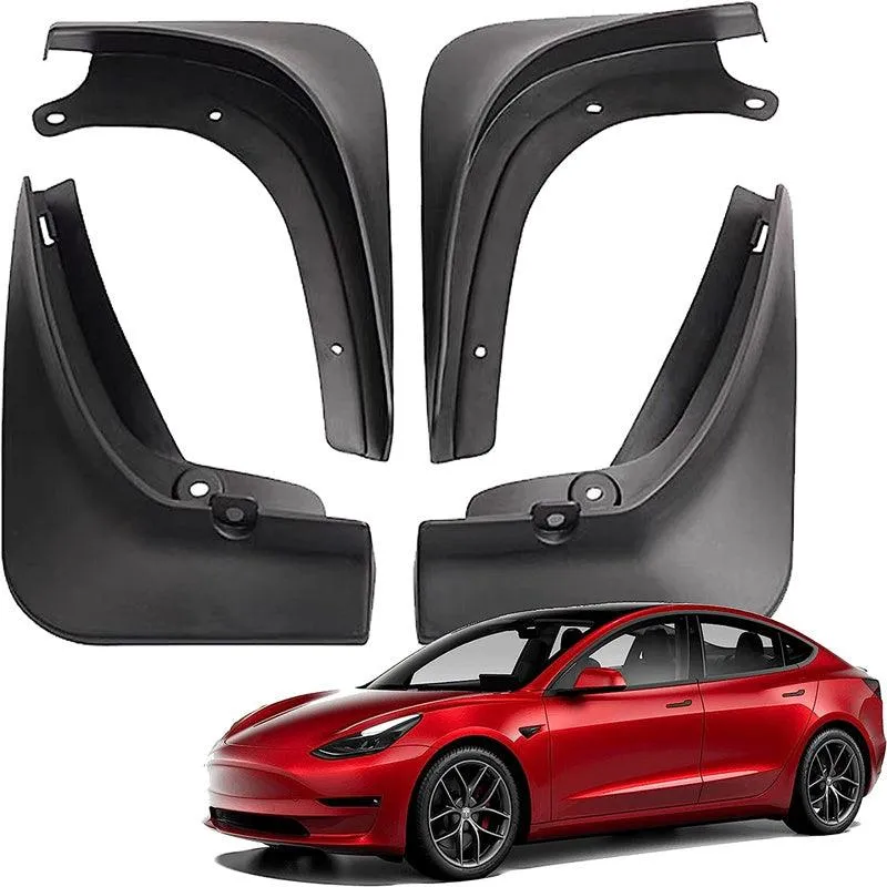 Tesla Model 3/Y Schmutzfänger – Spritzschutz (2019–2023) – Kein Bohren erforderlich, Spritzschutz vorne/hinten