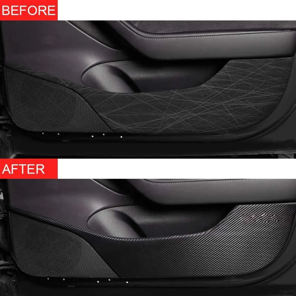 Tesla Model 3 Seitentür-Vinyl-Wrap-Guards-Set - Schützende Türkantenabdeckungen (4 Stück) für Model 3 (2017–2023)