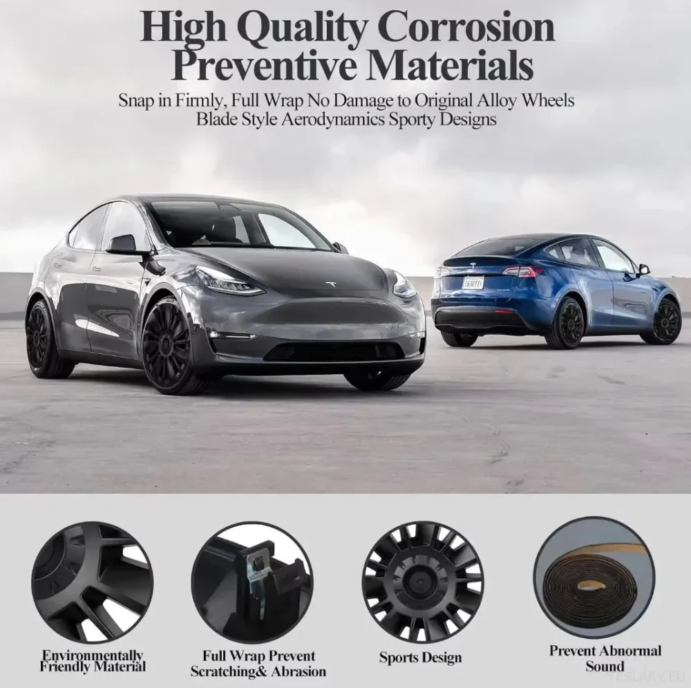 Tesla Modell Y 19" Radkappen im Ubertine-Stil im Performance-Stil