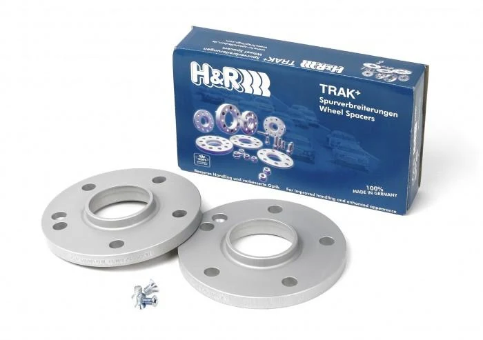 H&R Trak+ 10mm DR Spacer Bolt Pattern 5/112 CB 66.5mm Bolt Thread 14x1.5 - Black