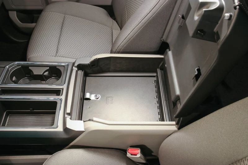 Tuffy Console Safe W/ Combo Lock Ford Fseries Flow Thru Console