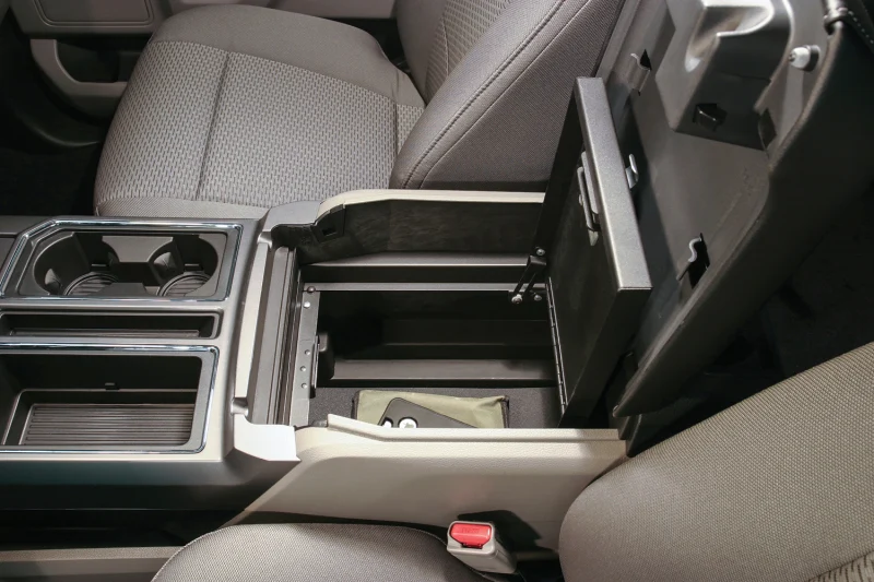 Tuffy Console Safe W/ Combo Lock Ford Fseries Flow Thru Console