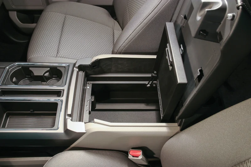 Tuffy Console Safe W/ Combo Lock Ford Fseries Flow Thru Console