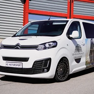 TWIN-MONOTUBE-PROJEKT-AT 8X17 Zoll Seidenmatt Schwarz Konkav für Opel, Citroen, Peugeot, Toyota