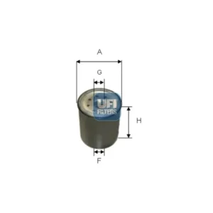 Original UFI Filters Kraftstofffilter SpinOn 24.158.00