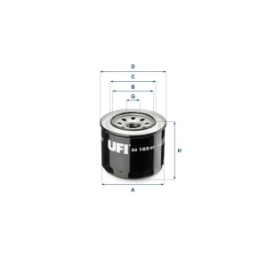 Original UFI Filters Ölfilter SpinOn 23.165.00