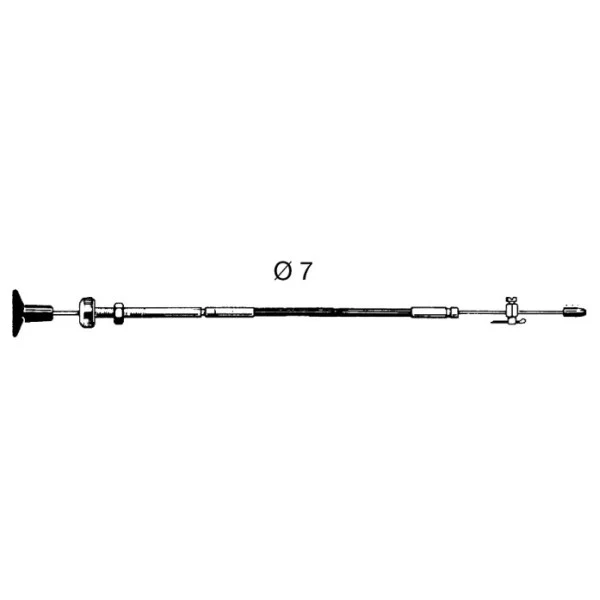 Ultraflex B14 Remote Motorstoppkabel 5,88 Meter - 30093L