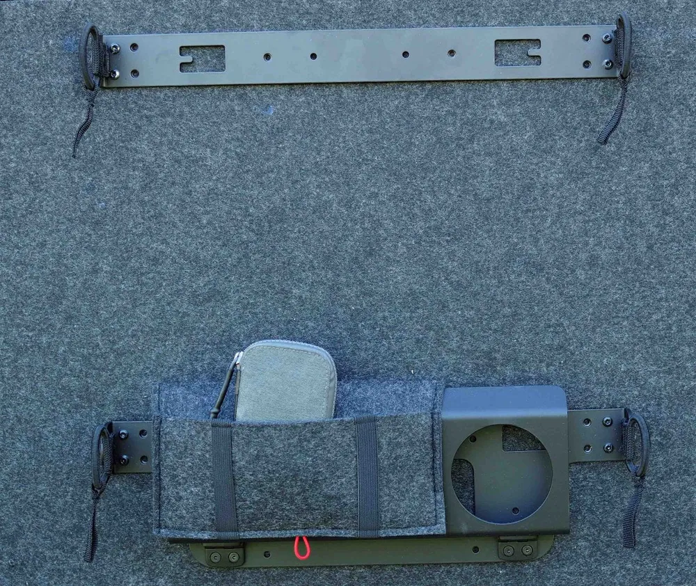 Universalträger zur Wandmontage für eine Tasche
