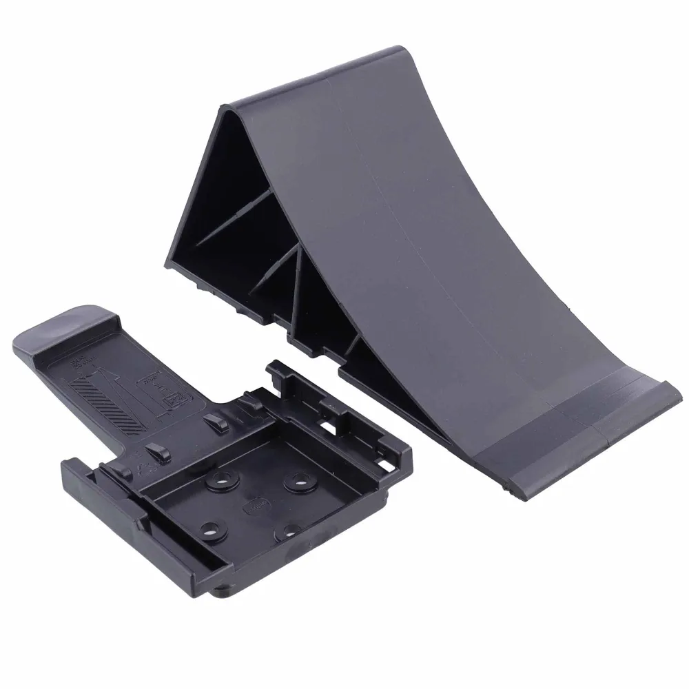 Unterlegkeil Bremskeil Schwarz mit Klipp-Halter