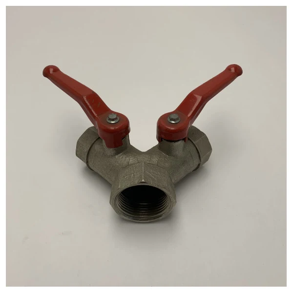 Vetus Messing Y-Ventil Zweiteiliges Kugelventil 1 1/2 Zoll