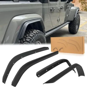 Vordere & Hintere Kotflügel, passend für 2020–2024 Jeep Wrangler Gladiator JT Sport & Willys (passend für JT Original Low...