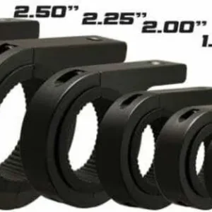 X-VISION Befestigungssatz Rohr Ø 38mm Verschraubungen M8 Alu schwarz