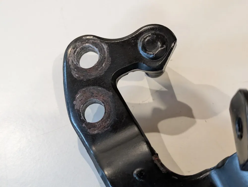 Yamaha XT600 43F Fussrastenhalter vorne rechts Konsole Bremshebel 34L-27422 gebraucht
