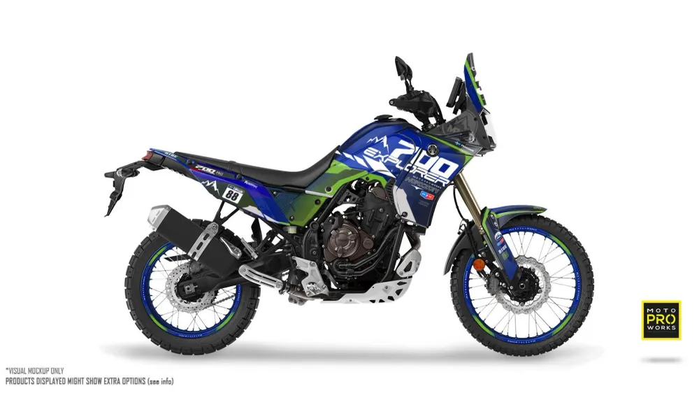 Yamaha Tenere 700 Dekor - "Thrust" (Blau)