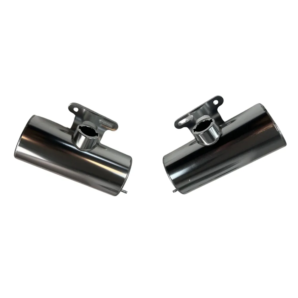 Zwei zusätzliche Aluminium-Benzintanks Chrom - 1 Liter