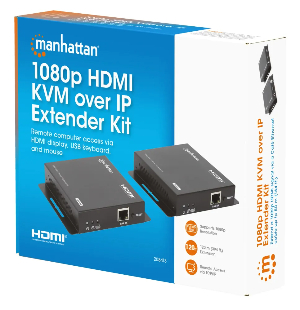 HDMI KVM over IP Extender Set 1080p , 120 m