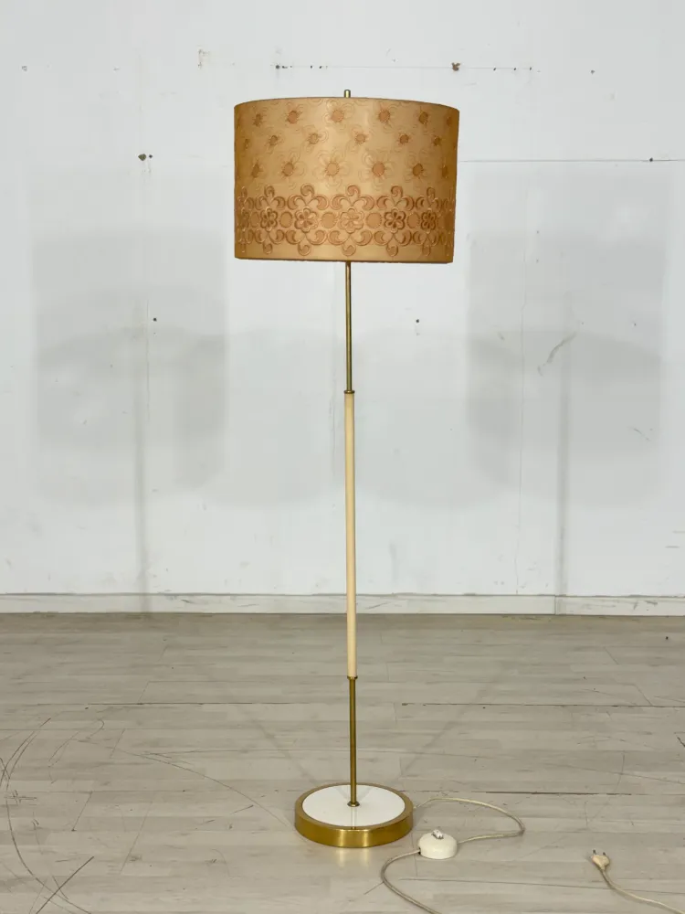 Mid Century Schirmlampe Stehlampe Standlampe Stehleuchte Schirmleuchte Vintage