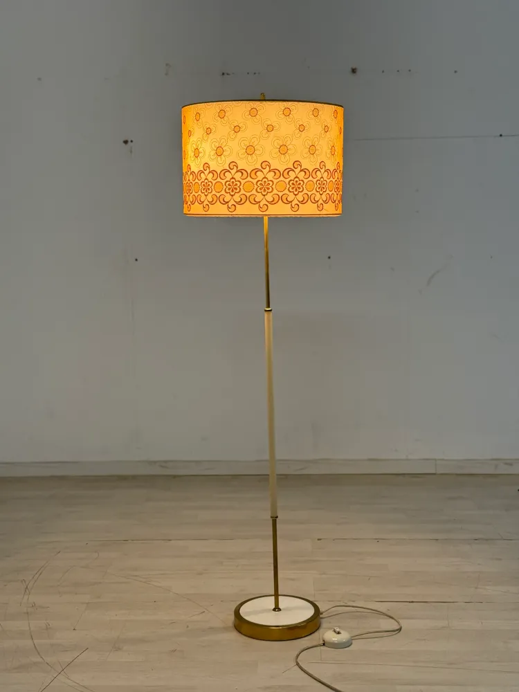 Mid Century Schirmlampe Stehlampe Standlampe Stehleuchte Schirmleuchte Vintage