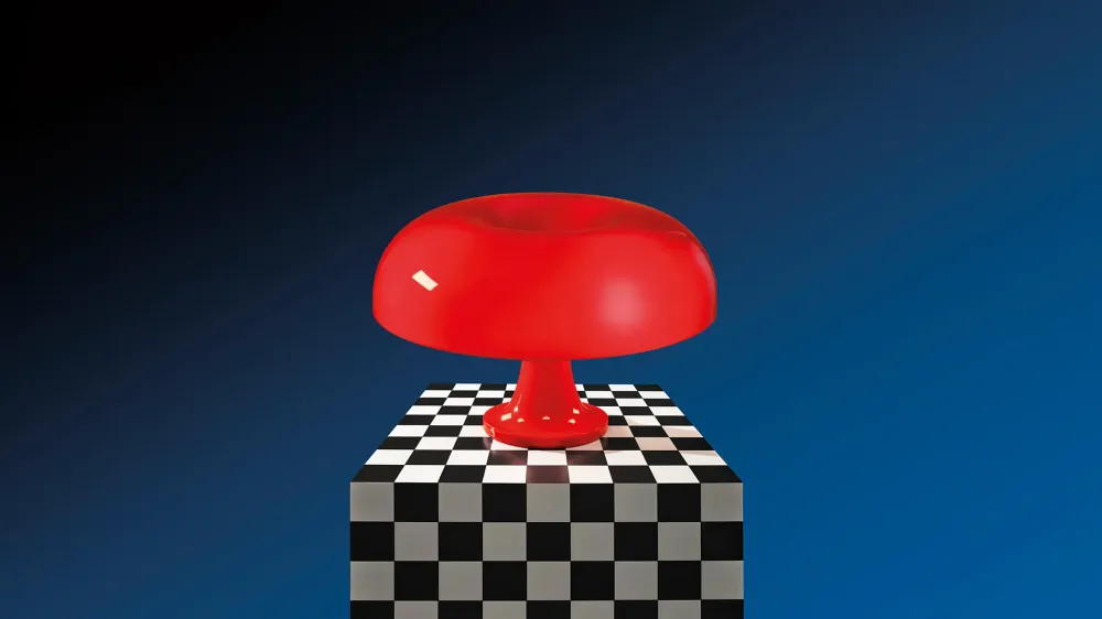 Tischlampe NESSINO rot