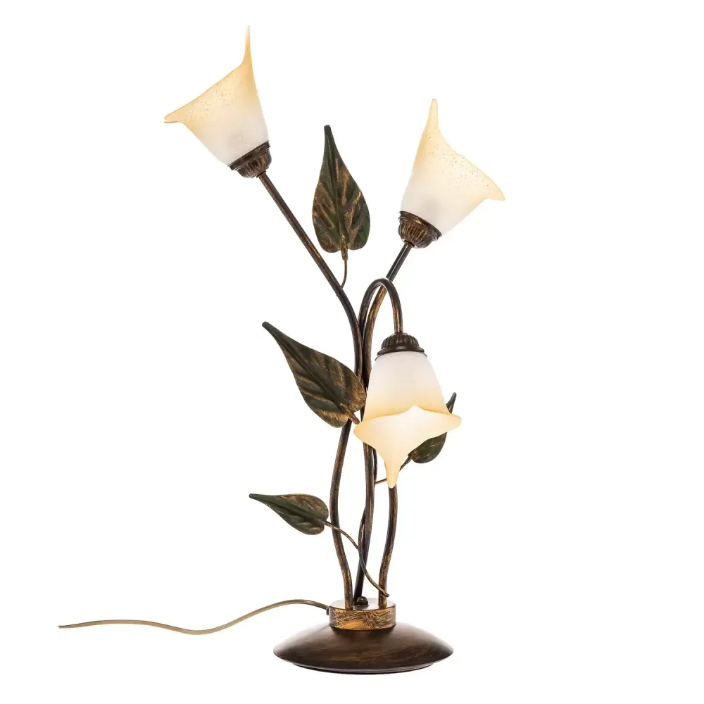 B-Ware Tischleuchte Miranda Dreiflammig Bronze Leselampe Tischlampe Lampe Leuchte Spot
