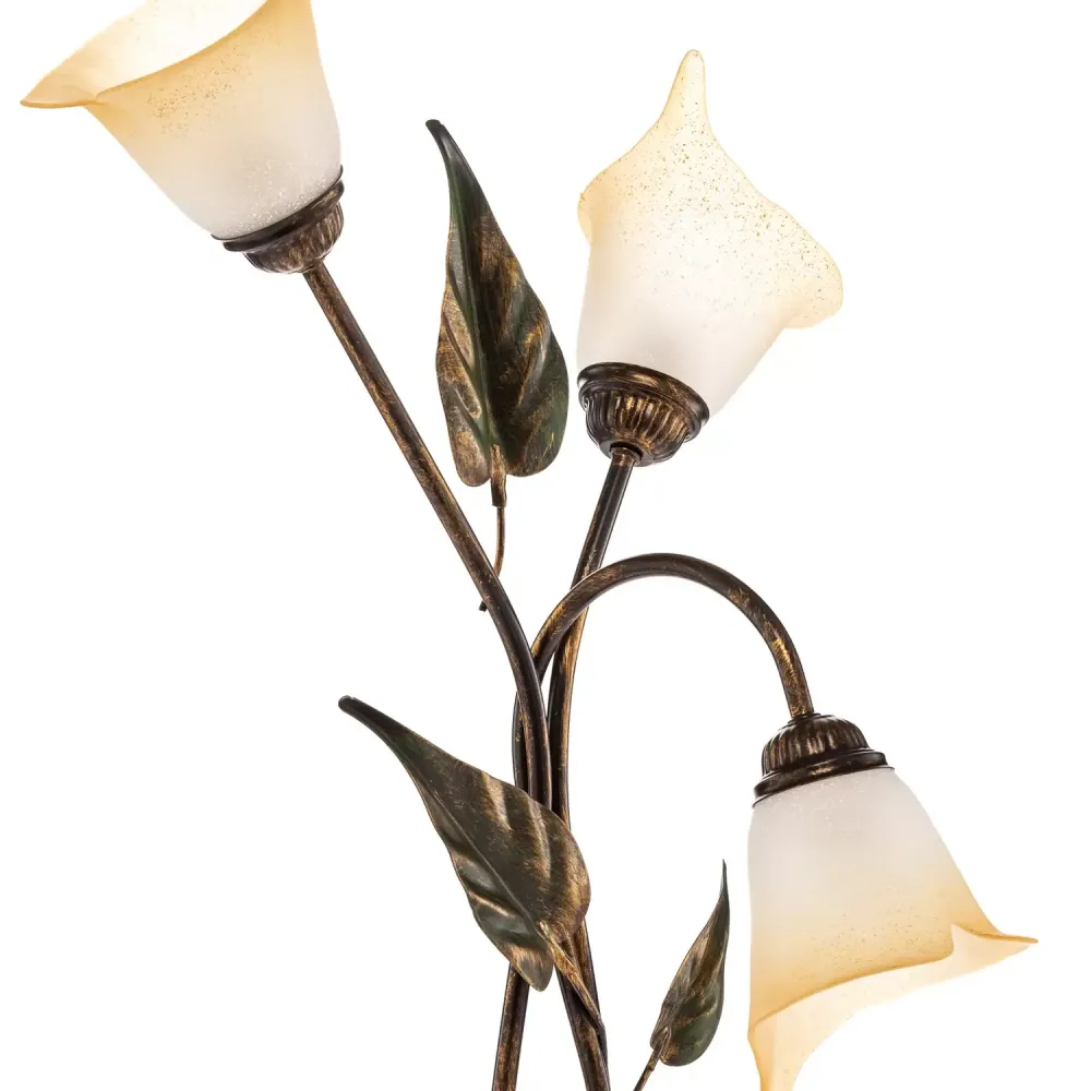 B-Ware Tischleuchte Miranda Dreiflammig Bronze Leselampe Tischlampe Lampe Leuchte Spot