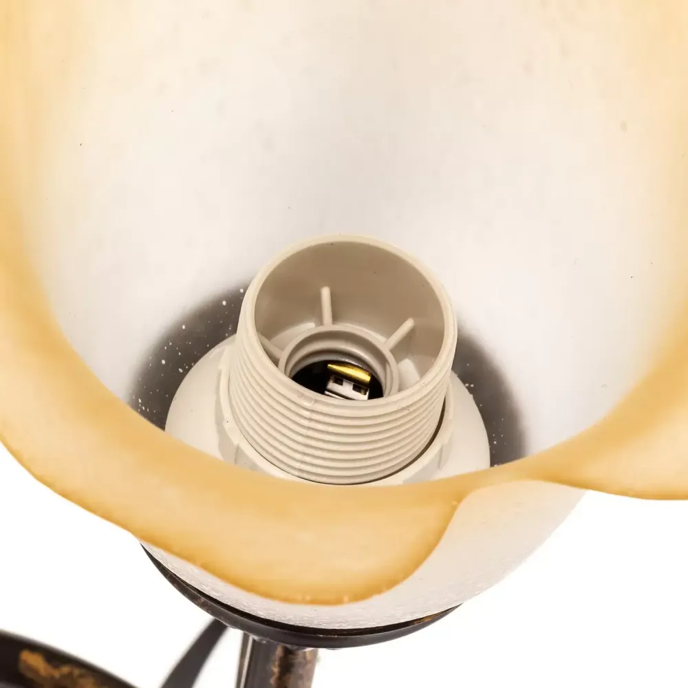 B-Ware Tischleuchte Miranda Dreiflammig Bronze Leselampe Tischlampe Lampe Leuchte Spot