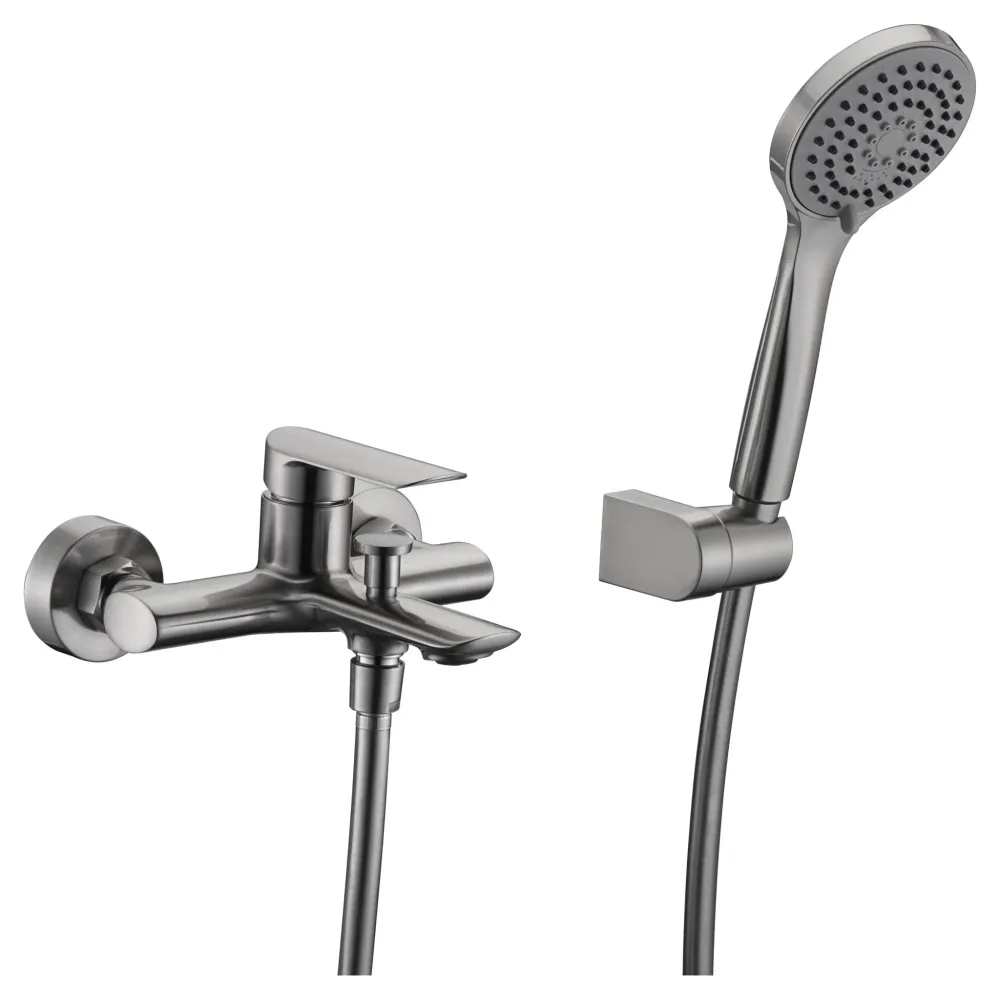 Imex - Ural Badewannen- und Duscharmatur gebürstetes Nickel