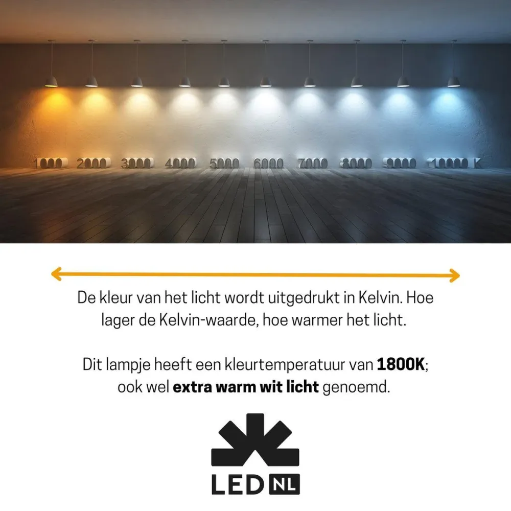 DecoDim LED-Lampe Gold E27 – Dimmbar – Extra warmweiß – ST64 Edison – 4 W (25 W)